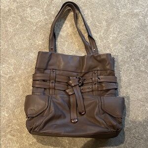 Elegant Brown Tote Bag - B. Makowsky